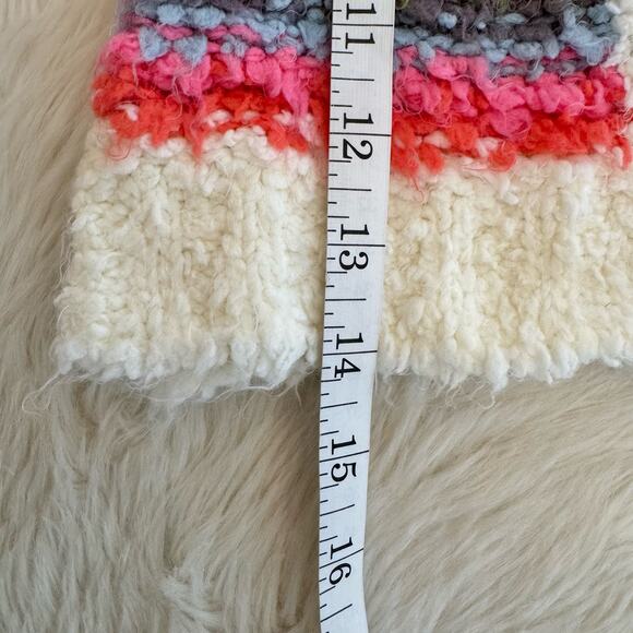 Mimi & Maggie Button Down Rainbow Stripe Fluffy Cardigan Sweater 2T NWT - Picture 8 of 10